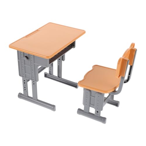 TOYANDONA Miniatur Schulbank Set Braun Detailgetreues Puppenhaus Möbel Kompakt Charmant Fördert Kreativität und Feinmotorik Dekorationsspielzeug für Kinderzimmer TOYANDONA Miniatur Schulbank Set Braun Detailgetreues Puppenhaus Möbel Kompakt Charmant Fördert Kreativität und Feinmotorik Dekorationsspielzeug für Kinderzimmer von TOYANDONA