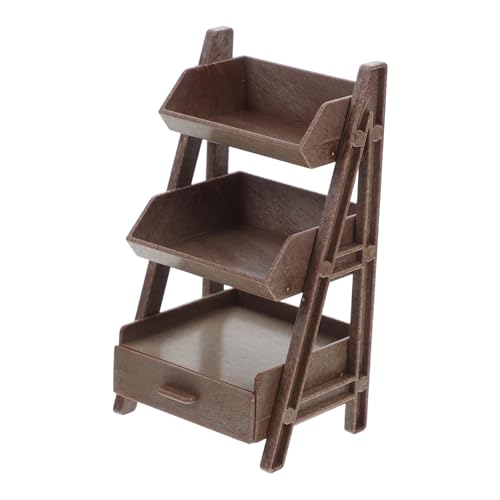 TOYANDONA Miniatur Stufiges Kunststoff Regal Robustes Platzsparendes Bücherregal für Puppenhaus Vielseitig für Miniaturdekor und Kinderspiel Tragbar und Kompakt Tiefholzfarben TOYANDONA Miniatur Stufiges Kunststoff Regal Robustes Platzsparendes Bücherregal für Puppenhaus Vielseitig für Miniaturdekor und Kinderspiel Tragbar und Kompakt Tiefholzfarben von TOYANDONA