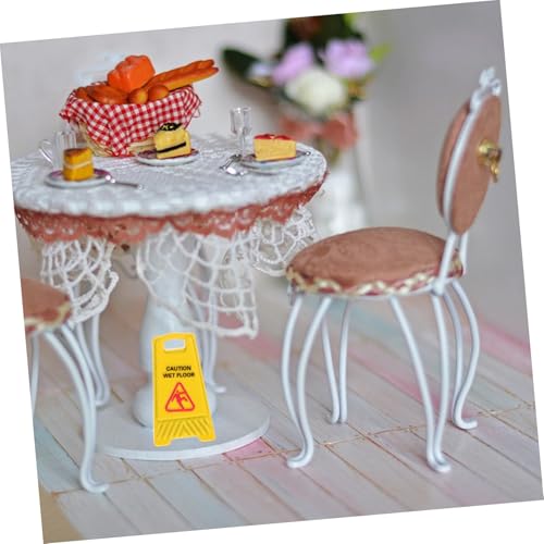 TOYANDONA Miniatur Warnschild Achtung Rutschgefahr Gelb Bilinguale Sicherheitsanzeige Puppenhaus Zubehör Detailgetreues Modell Für Diorama Fotorequisiten TOYANDONA Miniatur Warnschild Achtung Rutschgefahr Gelb Bilinguale Sicherheitsanzeige Puppenhaus Zubehör Detailgetreues Modell Für Diorama Fotorequisiten von TOYANDONA