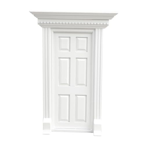 TOYANDONA Miniatur Weißes Holz Tür Modell Filigran Handgefertigt Detailreiche Puppenhaus Dekoration Langlebiges Naturholz für Mini Gartenmöbel Deko und Puppenhaus Zubehör TOYANDONA Miniatur Weißes Holz Tür Modell Filigran Handgefertigt Detailreiche Puppenhaus Dekoration Langlebiges Naturholz für Mini Gartenmöbel Deko und Puppenhaus Zubehör von TOYANDONA