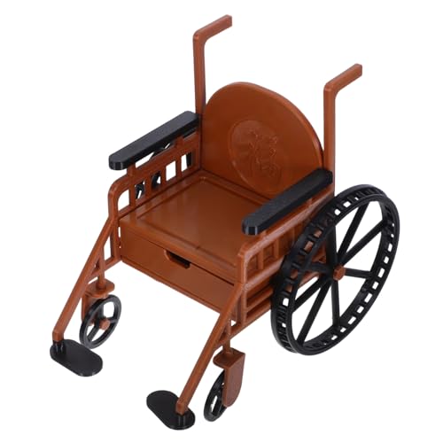 TOYANDONA Miniatur Wheelchair für Puppenhaus Realistisches Modell für Bjd Puppen Zubehör für Medizinische Szenen und Rollenspiele für Sammler und Hobbyisten von TOYANDONA