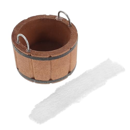 TOYANDONA Puppenhaus Badezimmer Set Holz Badewanne Miniatur Möbel für 1:12 Maßstab Dekorationen TOYANDONA Puppenhaus Badezimmer Set Holz Badewanne Miniatur Möbel für 1:12 Maßstab Dekorationen von TOYANDONA