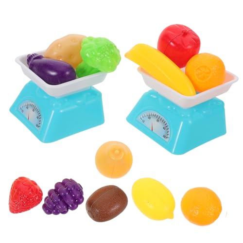 TOYANDONA Miniature Küchen Spielset mit Mini Realistische Künstliche Früchte Gemüse Pädagogisches Rollenspiel für Fördert Soziale Fähigkeiten und Wissenschaftliche Neugier von TOYANDONA
