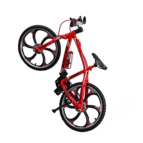 TOYANDONA 17 5 X 10 5 cm Maßstab 110 Miniatur-fahrradmodell Bastelspielzeug Rote Dekorfigur Für Jungen Und Mädchen von TOYANDONA