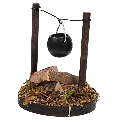 TOYANDONA Miniaturmodell aus Holz kindergeschenke adventsgeschenke LED leuchtende Broschennadeln Miniaturkaninchen zum Basteln deko bastelset Mini-Hausversorgung Miniaturmodell von TOYANDONA