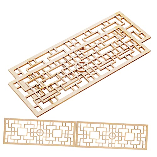 TOYANDONA Miniaturspielzeug 4 Stück Miniatur-Sandtisch Holz Kleine Türen Fenster Fensterscheibe TOYANDONA Miniaturspielzeug 4 Stück Miniatur-Sandtisch Holz Kleine Türen Fenster Fensterscheibe von TOYANDONA
