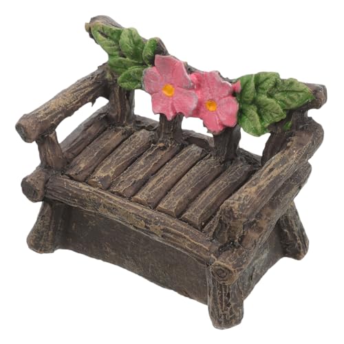 TOYANDONA Miniaturstuhl für Miniaturhäuser Synthetisches Harz Tragbar für Garten und Tischdekoration Perfektes für Familie und Freunde Langlebig von TOYANDONA