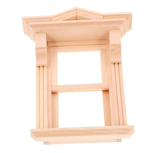 TOYANDONA Puppenhaus Miniatur Holz Fenster Fenster Rahmen Ornament Für Dekorationen TOYANDONA Puppenhaus Miniatur Holz Fenster Fenster Rahmen Ornament Für Dekorationen von TOYANDONA