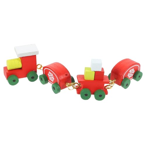 TOYANDONA Weihnachten Puppenhaus Miniatur Holz Zug Modell Mini Zug Handwerk Puppe TOYANDONA Weihnachten Puppenhaus Miniatur Holz Zug Modell Mini Zug Handwerk Puppe von TOYANDONA