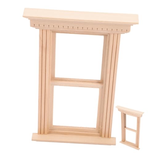TOYANDONA Modell DIY Bastelset Glatte Oberfläche Unbemalt zum Bemalen Detailreiches Stilvolles Design für Puppenhaus Dekoration und Bastelfreunde von TOYANDONA