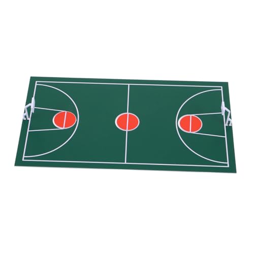 TOYANDONA Basketballplatz Mini-Szene Modell Miniatur Basketball Spielplatz Sand Tisch Desktop Basketball Spiel Tabletop Display von TOYANDONA