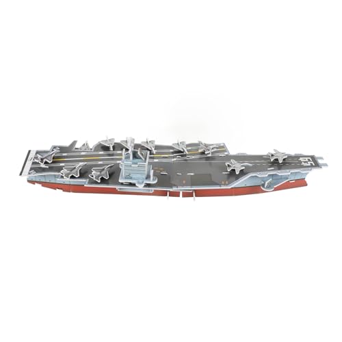 TOYANDONA Modellbausatz Flugzeugträger Puzzle für Erwachsene Detailgetreues DIY Modellspielzeug Kreativität und für Familienaktivitäten und Lernspiele von TOYANDONA