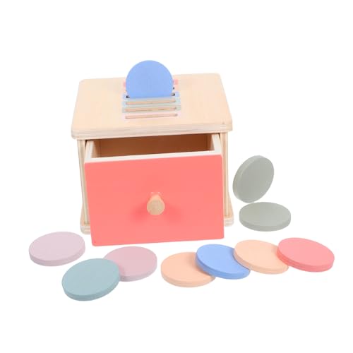 TOYANDONA Farbsortierbox Montessori-Spielzeug Holz Schubladenspielzeug Für Kleinkinder Formerkennung Lernspielzeug Farbzuordnung Spielzeug Für Jahre von TOYANDONA