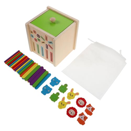 TOYANDONA Montessori Holz Farb Formsortierspielzeug Robustes Pädagogisches Lernspiel aus Massivem Holz für Ab Jahren Fördert Kognitive Entwicklung und Konzentration durch Interaktives von TOYANDONA