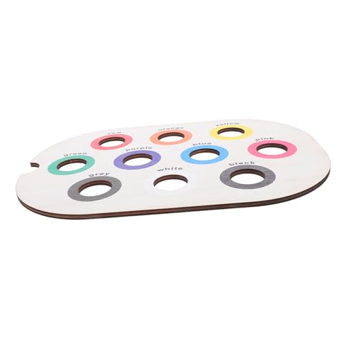 TOYANDONA Montessori Holz Farbensortier Tablett für Junge Mädchen Sensorisches Lernspiel Feinmotorik Entwicklung Holzspielzeug für Vorschulkinder Hand Auge Koordination Interaktives TOYANDONA Montessori Holz Farbensortier Tablett für Junge Mädchen Sensorisches Lernspiel Feinmotorik Entwicklung Holzspielzeug für Vorschulkinder Hand Auge Koordination Interaktives von TOYANDONA
