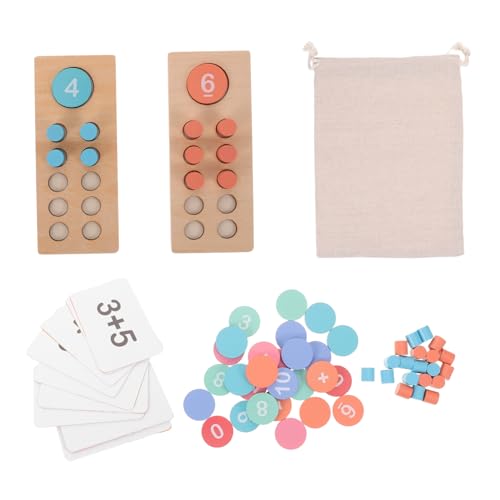 TOYANDONA Montessori Holz Rechenrahmen mit Bunten Perlen Stabiles Zählspielzeug für Vorschulkinder Interaktives Mathe Lernspiel für Addition und Subtraktion Tragbar und Langlebig für TOYANDONA Montessori Holz Rechenrahmen mit Bunten Perlen Stabiles Zählspielzeug für Vorschulkinder Interaktives Mathe Lernspiel für Addition und Subtraktion Tragbar und Langlebig für von TOYANDONA