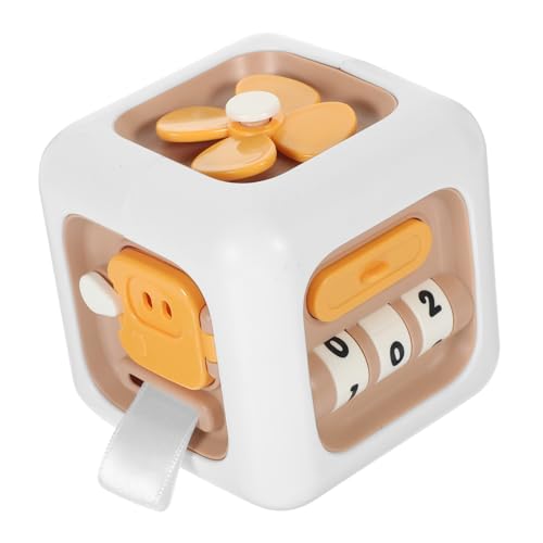 TOYANDONA Multifunktionaler Montessori Busy Cube Pädagogisches Für Kleinkinder Sensorisches Lernspielzeug Mit 6 Aktivitäten Ideal Für Die Entwicklung Von Motorischen Fähigkeiten Pink von TOYANDONA