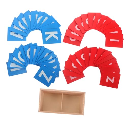 TOYANDONA Montessori Sandpapier Buchstaben Brett Holz Alphabet Lernspielzeug Taktiles Sprachlern Werkzeug für Vorschule und Kindergarten Interaktives Montessori Trainingsspielzeug TOYANDONA Montessori Sandpapier Buchstaben Brett Holz Alphabet Lernspielzeug Taktiles Sprachlern Werkzeug für Vorschule und Kindergarten Interaktives Montessori Trainingsspielzeug von TOYANDONA
