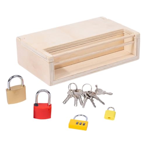 TOYANDONA Montessori Schlüsselspielzeug für Kleinkinder Jahre Farbige Schlüssel Schloss Lernspielzeug Feinmotorik Kreativität und Logischem Denken Pädagogisches TOYANDONA Montessori Schlüsselspielzeug für Kleinkinder Jahre Farbige Schlüssel Schloss Lernspielzeug Feinmotorik Kreativität und Logischem Denken Pädagogisches von TOYANDONA