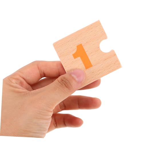 TOYANDONA Montessori Zahlenerkennungs Puzzle Lernspielzeug Mathe Kognitive für Jahre Zahlenpuzzle für Vorschule Spielerisches Zählen Lernen und Frühe Bildung von TOYANDONA