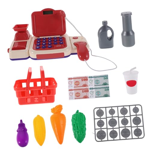 TOYANDONA Multifunktionale Spielzeugkasse mit Scanner und Einkaufskorb Realistische Supermarkt Registrierkasse für Vorschulkinder Fördert Rechen und Sozialkompetenzen Rollenspiel für Jungen TOYANDONA Multifunktionale Spielzeugkasse mit Scanner und Einkaufskorb Realistische Supermarkt Registrierkasse für Vorschulkinder Fördert Rechen und Sozialkompetenzen Rollenspiel für Jungen von TOYANDONA