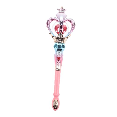 TOYANDONA Musik Fairy Wand LED Leuchtende Party Zauberstab für Geburtstag Cosplay Bühnenauftritt mit Fröhlicher Melodie und Drehendem Lichteffekt Sicher und Kreativ von TOYANDONA