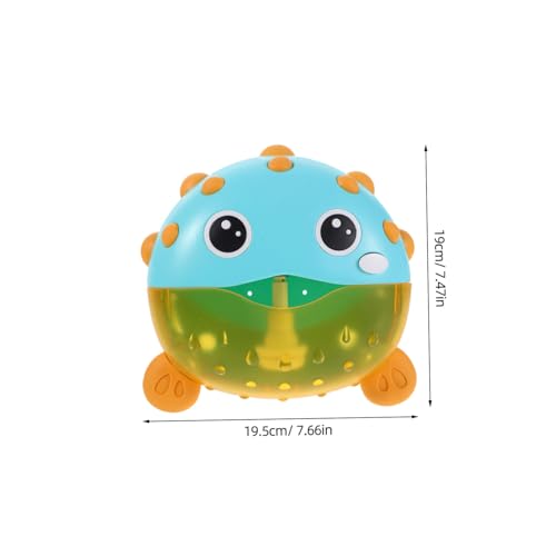 TOYANDONA Musikalische Fisch Bubble Maschine für Badspielzeug Automatische Seifenblasenmaschine mit Musik Einfach zu Bedienende Tasten für Kleinkinder für Badewanne und Wasserspaß zu Hause von TOYANDONA