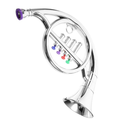 TOYANDONA Musikalisches Für Von Kinderhörnern Hornmodelle Für Haushaltshupe Aus Kunststoff Spielzeughorn Spielzeughupe Hornspielzeug Plastik Silver von TOYANDONA