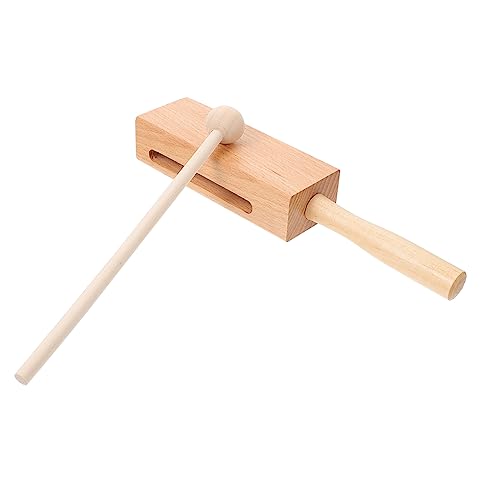 TOYANDONA Musikalisches Holzblock Instrument mit Schlägel für Pädagogisches Percussion Instrument Musikalischer und Sensorischer Erfahrungen für Frühen Entwicklungsjahre TOYANDONA Musikalisches Holzblock Instrument mit Schlägel für Pädagogisches Percussion Instrument Musikalischer und Sensorischer Erfahrungen für Frühen Entwicklungsjahre von TOYANDONA