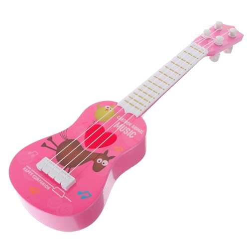TOYANDONA Musikalisches für kinderinstrumente musikinstrumente Gitarre pädagogische Ukulele für Musikalisches Lernspielzeug für Plastik Rosa von TOYANDONA