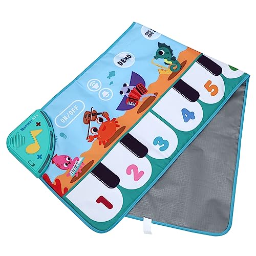 TOYANDONA Musikkriechende Klavierdecke Musikspielmatte für Babys Klavier Musikalische Klaviermatte Keyboard-Klavier für Elektronisches Bauteil Blue von TOYANDONA