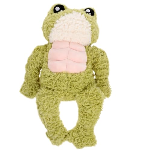 TOYANDONA Muskeltierpuppe Stofftiere Für Spielzeugfrosch Entzückendes Stofftier Kinderspielzeug Kinderpuppe Sofa Puppendekor Bequemes Stofftier Puppenornament Pp Baumwolle von TOYANDONA