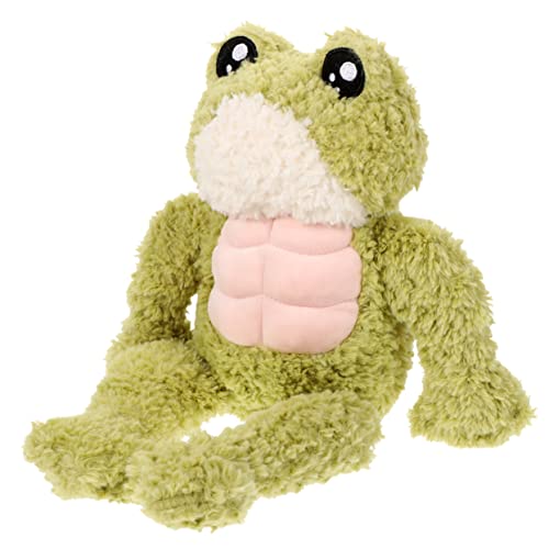 TOYANDONA Muskeltierpuppe kinderzimmer zubehör süße plüschtiere Entspannungs Geschenkidee Kinderzimmer Frosch Stofftier dekoratives Kinderspielzeug PP Baumwolle von TOYANDONA