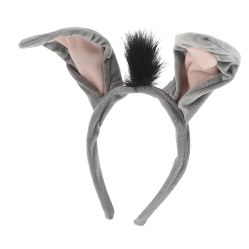 TOYANDONA Niedliches Eselohr Stirnband Tierhaarreif Für Karneval Cosplay Party Kostüm Zubehör Erwachsene von TOYANDONA