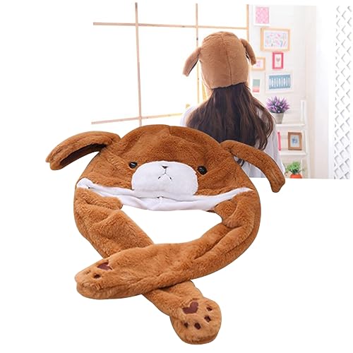 TOYANDONA Bärenmütze Mit Ohren Plüschtier Für Jungen Und Mädchen Erwachsene Bewegliche Ohren Stofftier Bär Plüschmütze Für Foto-requisiten TOYANDONA Bärenmütze Mit Ohren Plüschtier Für Jungen Und Mädchen Erwachsene Bewegliche Ohren Stofftier Bär Plüschmütze Für Foto-requisiten von TOYANDONA