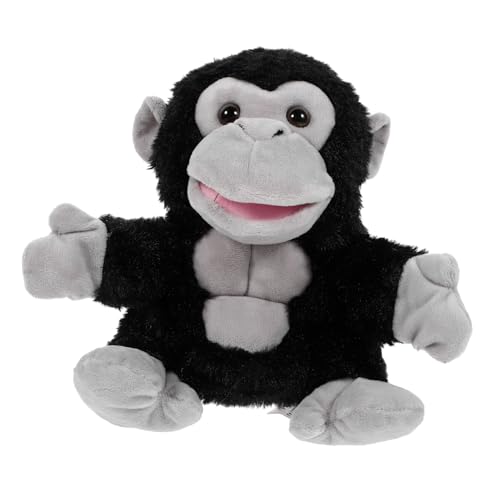 TOYANDONA Orang-Utan-Handpuppenspielzeug Puppen kinderpuppe Interaktives Handpuppen Kuscheltier Handpuppe Handpuppen für Babys von 6-18 Monaten Tierhandpuppe PP Baumwolle von TOYANDONA