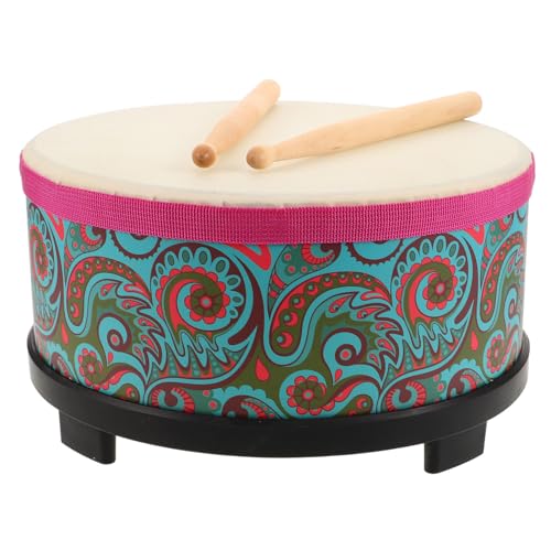 TOYANDONA Orff Floor Drum mit Grünem Blumenmuster Tragbares Kinderschlaginstrument Pädagogisches Percussion für Musikförderung und Rhythmustraining Drinnen und Draußen TOYANDONA Orff Floor Drum mit Grünem Blumenmuster Tragbares Kinderschlaginstrument Pädagogisches Percussion für Musikförderung und Rhythmustraining Drinnen und Draußen von TOYANDONA
