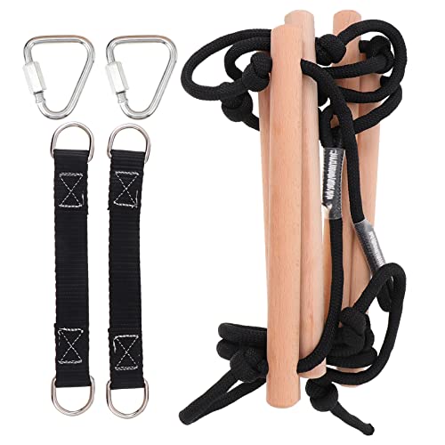 TOYANDONA Outdoor-Kletterleiter aus Holz im Freien Babys Klettergerüst Klettern Outdoor draußen Outdoor-Sportspielzeug Schaukel Kinderleiter Black TOYANDONA Outdoor-Kletterleiter aus Holz im Freien Babys Klettergerüst Klettern Outdoor draußen Outdoor-Sportspielzeug Schaukel Kinderleiter Black von TOYANDONA