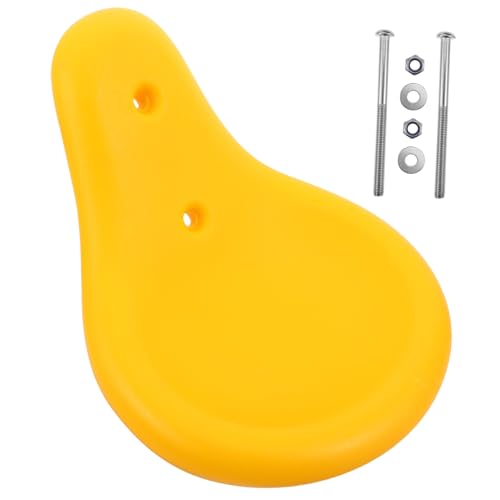 TOYANDONA Outdoor Spielplatz Sitzpolster Ersatz Kunststoff Sitz für Fitnessgeräte Uv Beständig Wetterfest Langlebig Komfortabel Gelb für Wippen Zubehör von TOYANDONA