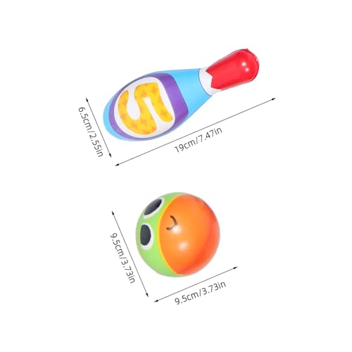 TOYANDONA PU Bowling Spielset für Kleinkinder Teilig Mini Bowlingkugeln Sicher Indoor Motorikspielzeug für Junge Mädchen und Kindergartenkinder zur Spielerischen Bewegungsförderung von TOYANDONA