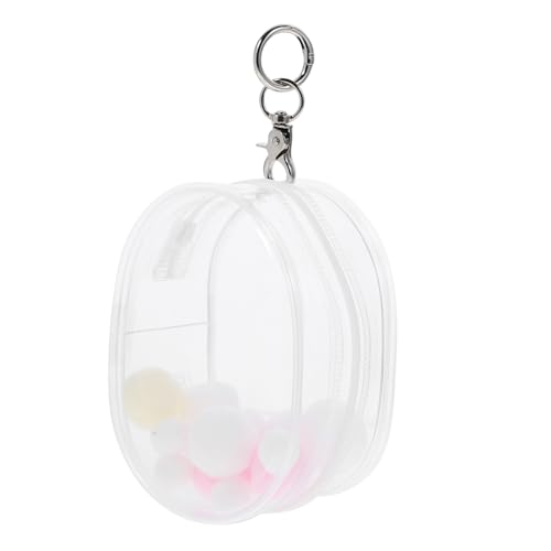 TOYANDONA PVC Transparente Puppentragetasche Mini Tasche mit Reißverschluss Tragbar Wasserabweisend Strapazierfähig Nützlich für Puppenkleidung für Kindergarten und Ausflüge von TOYANDONA