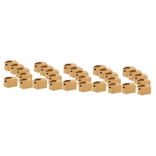 TOYANDONA Packung Mit 50 Stück Puppenhaus Karton Kinder dekor Miniaturspielzeug Kinderspielzeug Kinder bastelset Ornament Möbel Mini-Hausdekoration Expressboxen simulieren von TOYANDONA