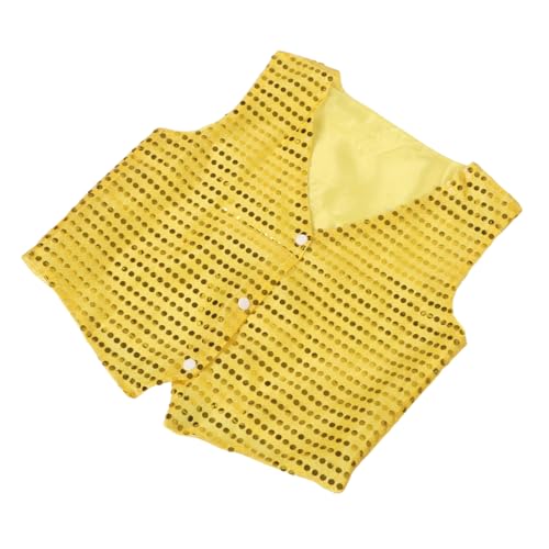 TOYANDONA Pailletten Weste Disco Glänzende Tanzweste Atmungsaktiv Leicht Ausziehbar Jungen Mädchen Bühnenkostüm Hip-hop Jazz Party Auftritt TOYANDONA Pailletten Weste Disco Glänzende Tanzweste Atmungsaktiv Leicht Ausziehbar Jungen Mädchen Bühnenkostüm Hip-hop Jazz Party Auftritt von TOYANDONA