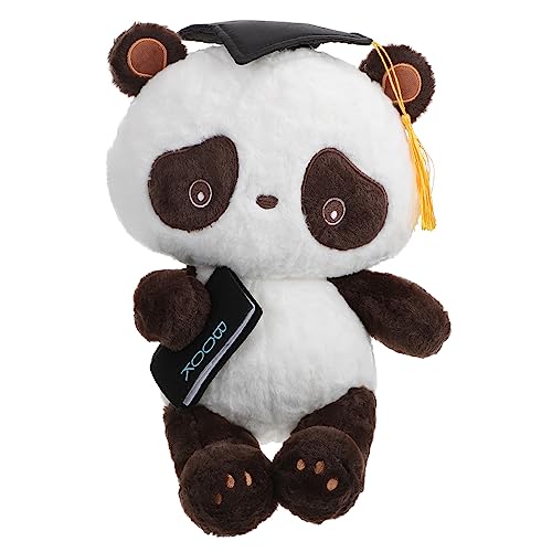 TOYANDONA Panda-Puppe Entzückendes Panda- Gefüllter Panda Gefülltes Panda- Kissenpuppe Panda- Panda-verzierung Gefüllte Puppe Dekoratives Puppenspielzeug Plüsch von TOYANDONA