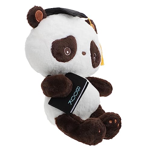 TOYANDONA Panda-Puppe Plüsch Tragen Ausgestopft Panda- Gefüllte Puppe Panda-verzierung Kissenpuppe Gefüllter Panda Pp Baumwolle von TOYANDONA