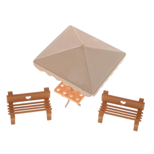 TOYANDONA Miniaturmöbel Sitzbank Und Sonnenschirm Für Puppenhauszubehör Gartenszenarien Und Miniatur-DIY-projekte Detaillierte Landschaftsdekoration TOYANDONA Miniaturmöbel Sitzbank Und Sonnenschirm Für Puppenhauszubehör Gartenszenarien Und Miniatur-DIY-projekte Detaillierte Landschaftsdekoration von TOYANDONA