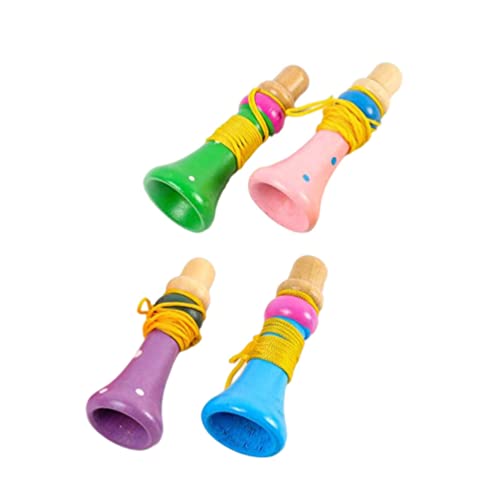 TOYANDONA Pfeife Blasen Spielzeug Kid Trompete Spielzeug Kleinkind Trompete Instrument für Baby Musik Lernen Praxis Instrument Weihnachtsfeiergeschenke ( Zufällige Farbe ) von TOYANDONA