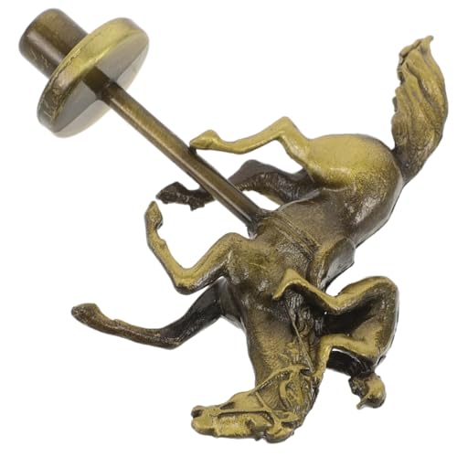 TOYANDONA Pferderennen-schachfigur Teile Für Pferderennen-brettspiele Pferdefigur Für Brettspiele Brettspiel-rennfigur Spielersatz-pferdefigur Rennspiel-pferdemodell Legierung Golden von TOYANDONA