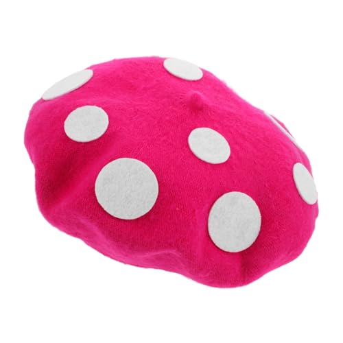 TOYANDONA Pilzhut Kostüm Cosplay Zubehör Filzhut Für Damen Herren Erwachsene Halloween Weihnachten Festival Rollenspiel Party von TOYANDONA