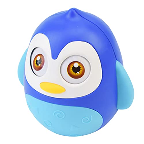 TOYANDONA Pinguin -klingeln Rassel Für Kleinkinder Für Den Bauch Tumbler- Entzückendes Babyspielzeug Rasseln Kinderspielzeug Plastik Blue von TOYANDONA